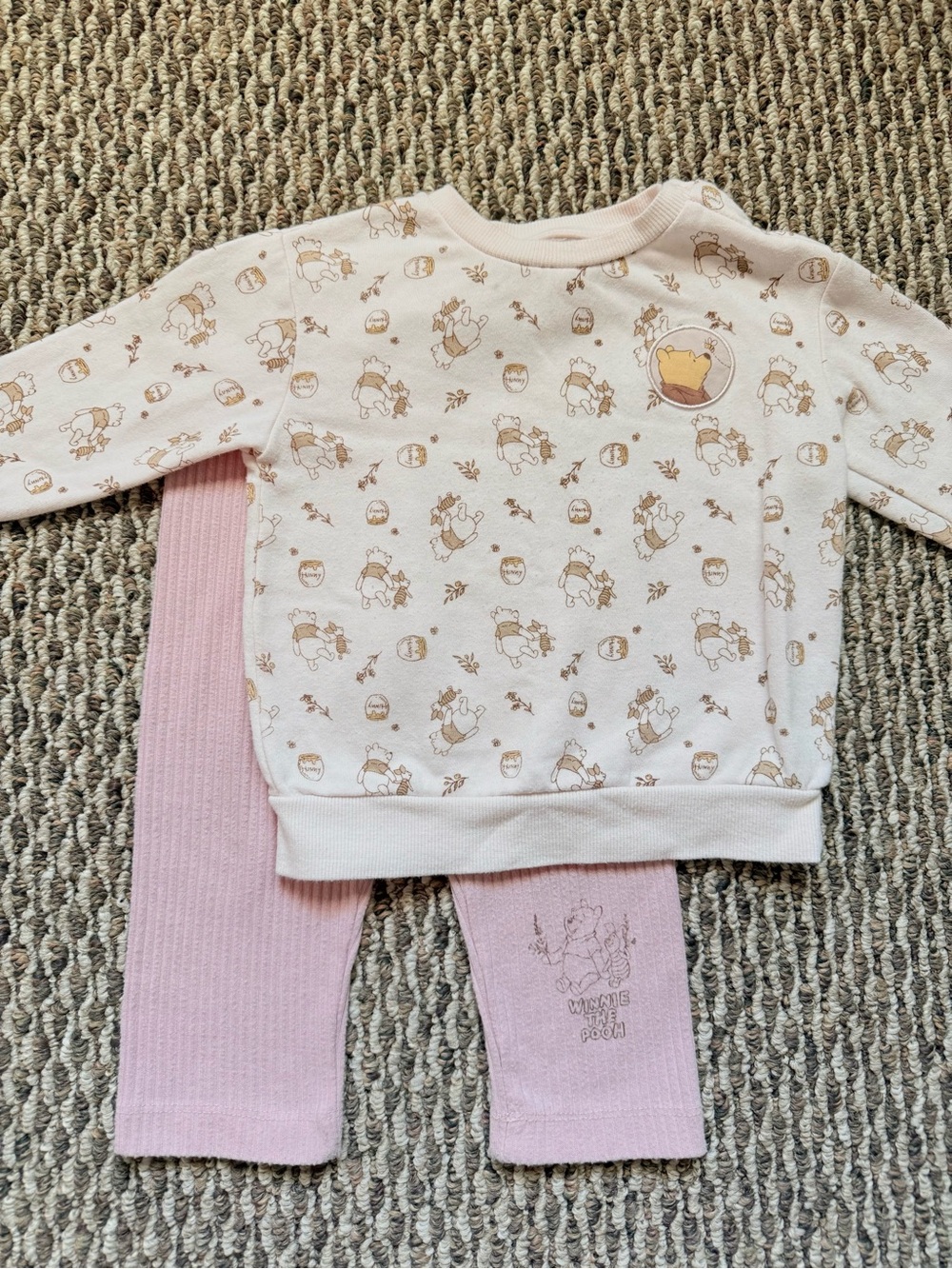 Disney Baby Pink Ribbed Sweater